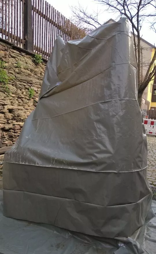 Skulptur "Plauener S(p)itze" entsteht - Tag 10